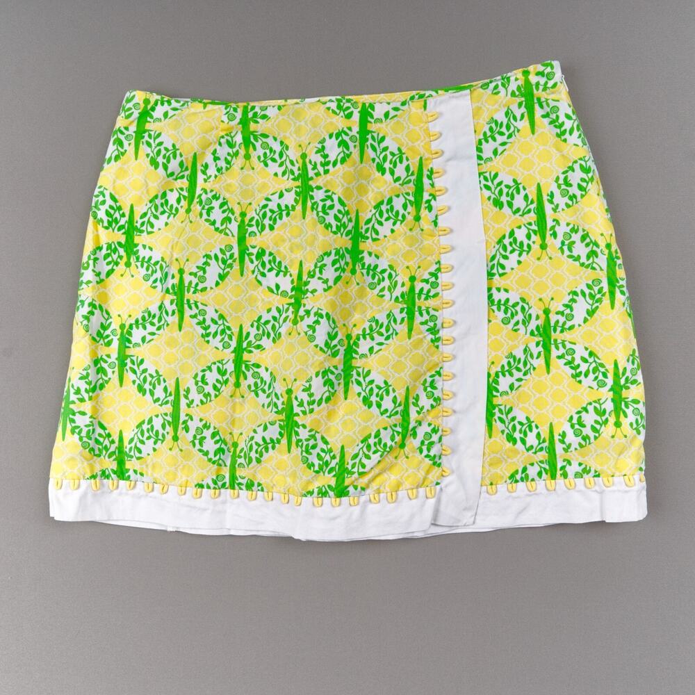 Lilly Pulitzer Skort Womens 4 Butterfly Mosaic Cotton